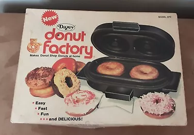 Vtg Dazey Donut Factory Electric Donut Maker Model DF2 Light Scratching Works • $17.95