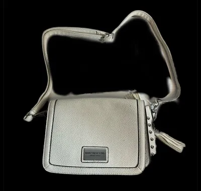 Marc New York Andrew Marc White Silver Studded Crossbody Shoulder Bag • $25