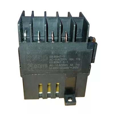 DZ07B DKLD Relays With Auxiliary Contacts 3 NO 8Pins 230V Single Phase 16A T70 • $28.25