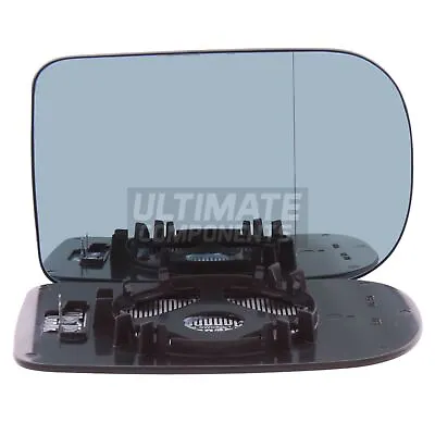 Wing Mirror Glass BMW E38 Saloon 1994-2002 Blue Aspherical Heated Passenger Side • $22.04