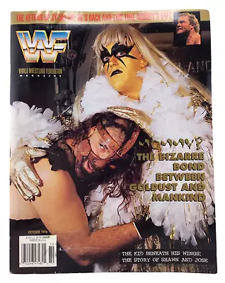 WWF Wrestling Magazine October 1996 Vintage Goldlust Mankind Shawn Jose Cover • $14.95