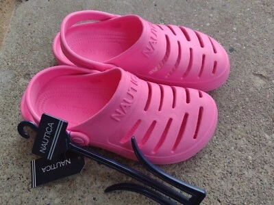 £33.28 • Buy Nwt Nautica River Edge Crocs Clog Slides Shoes Magenta Bright Pink Womens Size 6