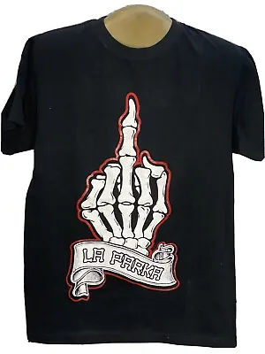 Aaa La Parka Lucha Libre Middle Finger Bone Tshirt • $29.95