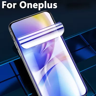 Screen Protector For Oneplus 10T 6T 7T 8T 6 8 Pro Protective Film Hydrogel Film • $5.82