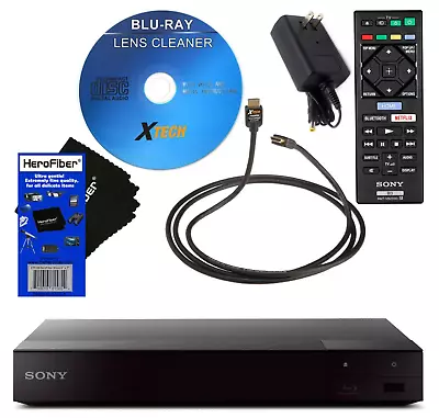 Sony Smart 3D 4K UHD Upscaling Blu-Ray DVD Player W/ WiFi & Bluetooth | BDPS6700 • $89