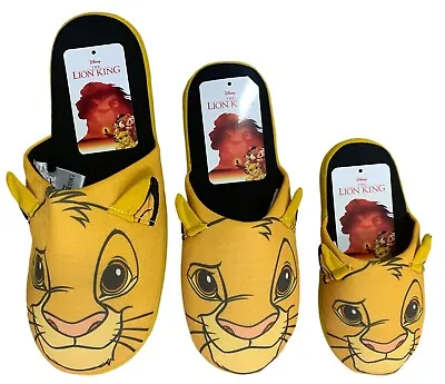 £7.95 • Buy Disney Slippers Mens Ladies Kids The Lion King Mule Slipper Famly Matching Bnwt