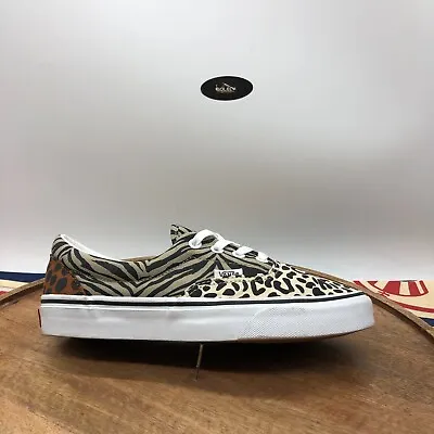 Vans Women's Era Safari Leopard/Zebra Multicolor Skate Shoes Sneakers Size 7.5 • $45