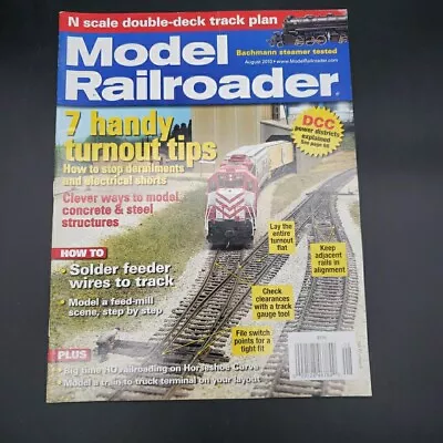 Model Railroader Magazine - August 2010- Train Hobbyist Miniature • $3.99
