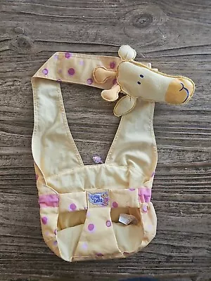 Genuine - Chou Chou ZAPF CREATIONS Doll CARRIER. Giraffe Baby Wearing  • $40