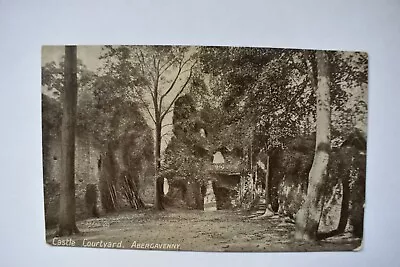 Postcard Abergavenny Castle Courtyard Wales Posted Postmark 25th Sept 1925 PM • £6