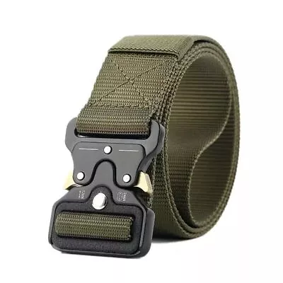 MEN Casual Military Tactical Army Adjustable Quick Release Belts Pants Waistband • $6.95