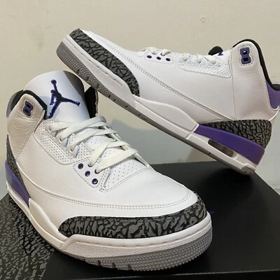 $400 • Buy AIR JORDAN 3 DARK IRIS - Size 11.5US