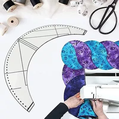 Braided Twist Template With Instructions Quilting Templates Sewing Ruler Tool • £4.71