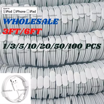 Wholesale Bulk Lot USB Charging Cable For IPhone 6 7 8 11 12 13 14 Charger Cord • $2.99