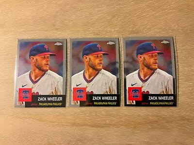 2022 Topps Chrome Platinum Anniversary Zach Wheeler 3 Card Lot #481 Phillies • $4.50