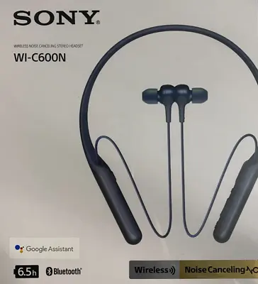$79 • Buy SONY Wireless  In-Ear Headphones - Blue (WIC600NBL)