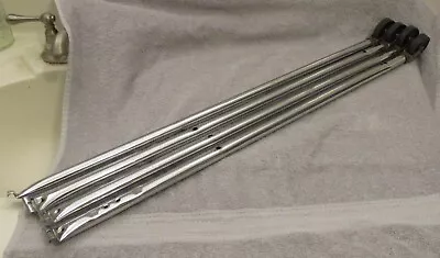 (4) 1950's-1960's Vintage Chrome Legs On Wheels For Kitchen Cart • $20