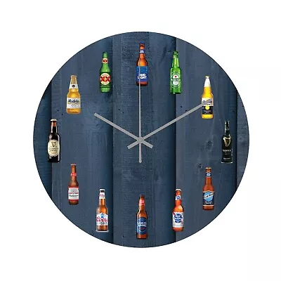 Beer Lover Wall Clock Bar Decor Cool Modern Home Decor Guinness Corona Miller • $36.90