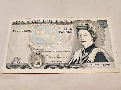 1980-1988 Bank Of England Five Pound Banknote - Nice Lightly Circulated • $14