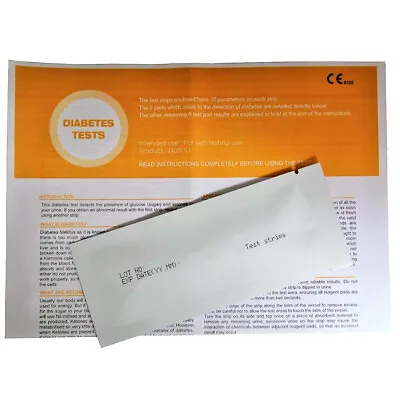£2.95 • Buy 2 X Diabetes - Glucose - Ketone Home Urine Test Strip Kits