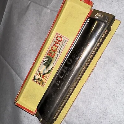 Vintage M. Hohner Harmonica - The Echo - Made In Germany With Box - Used Vintage • $24.99