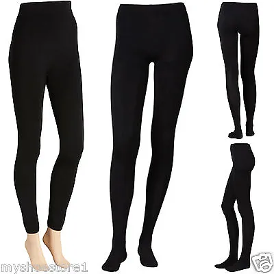 £3.90 • Buy Ladies Women Girls Tights Warming Soft Fleece Lined Thermal Thick Winter Stretch
