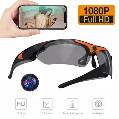 Sunglasses 1080P HD Glasses Camera Eyewear DVR Digital Audio Video HD Recorder • $28.39