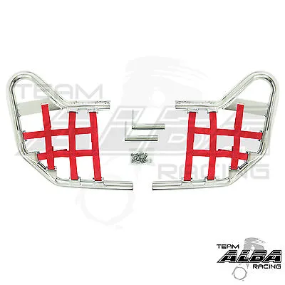 Yamaha YFZ 450 YFZ450   Nerf Bars   Alba Racing      Silver Red 199 T1 SR • $103.95