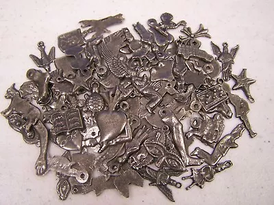 Milagro Lot - 25 DIFFERENT Antiqued/Aged Gray Mexican Milagros • $10.99