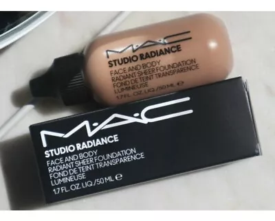 Mac Studio Radiance Face And Body Radiant Sheer Foundation Makeup 1.7 Oz F/s Nib • $38.22