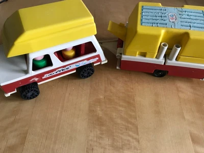 £11.95 • Buy Vintage Retro Fisher Price Play Family Little People Camper Van