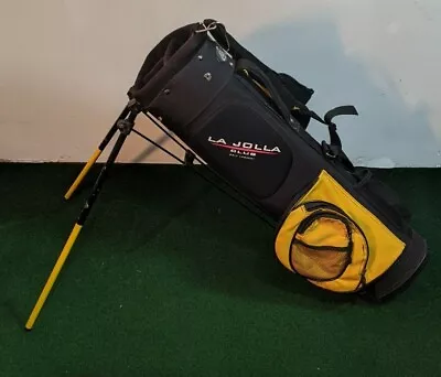 La Jolla Junior Golf Bag With Stand Black & Yellow Also Works For Short Game • $18.99