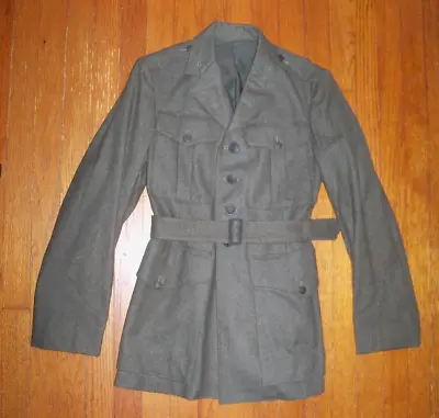 WW2 USMC Army Wool Dress Service Jacket W/ Camo Cover Sewn Inside Size 3M RARE. • $65