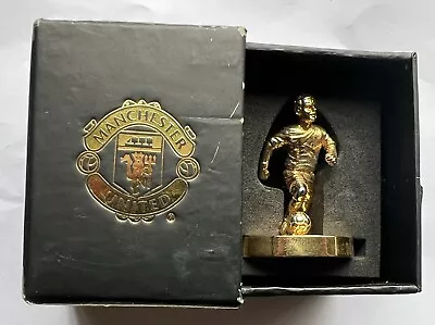 Manchester United Match Day Souvenir Figure Metal Gold Colour • £10
