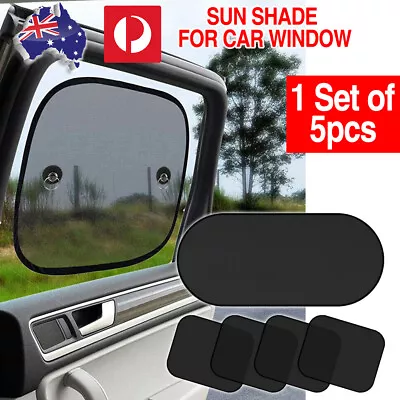 5pc Side Rear Seat Window Mesh Sun Shade Car Window Socks Baby Kid UV Protection • $23.99