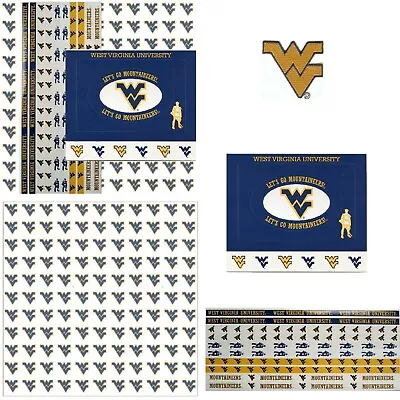 West Virginia University Mountaineers NCAA Scrapbook Paper Stickers U-CHOOSE  • $4.99