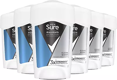 £29.57 • Buy Sure Maximum Protection Clean Scent 96H Protection Deodorant Anti-Perspirant Cre