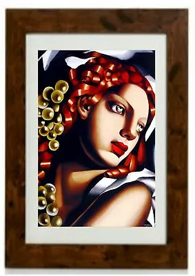 *LARGER SIZE* Woman With Green Eyes Framed Print By Tamara De Lempicka • £39.64