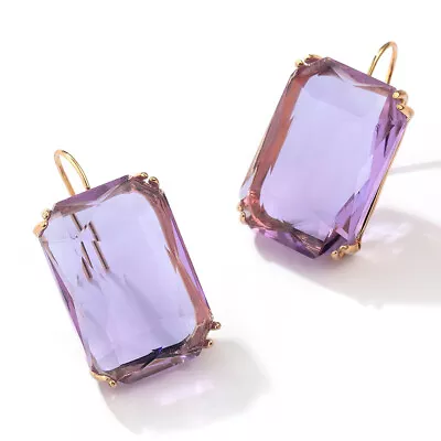 Transparent Resin Pendant Earring For Women Square Acrylic Drop Dangle Earrings • $3.49