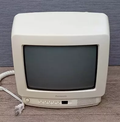 Panasonic Color TV 9  Retro Gaming CRT (CT-9R10T)+RF Modulator+Coaxial Cable • $62.95