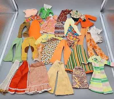 Vintage Lot Barbie Handmade Fashion Doll Clothes 70s Retro Mixed Pants Unmarked • $39.99