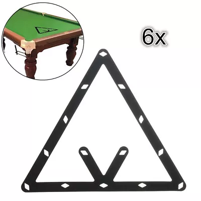 6pcs 8/9/10 Ball Cue Sheet Pool Table Billiard Rack Snooker Reusable Ball Holder • $19.70