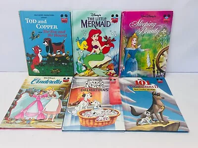 Vintage Disney Wonderful World Of Reading Children's Books Set Of 6 (C) BIN 99 • $17.95