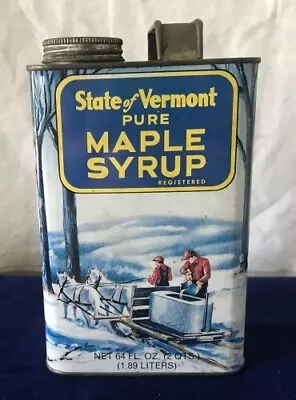 Vintage Vermont Maple Syrup Metal Container • $17