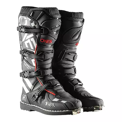 O'Neal Element Motorcycle Boots Off-Road MX Motocross Squadron Black 10 • $143.99