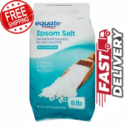 Unscented 8lb Epsom Salt Magnesium Sulfate 128 Oz Free Shipping • $11.64