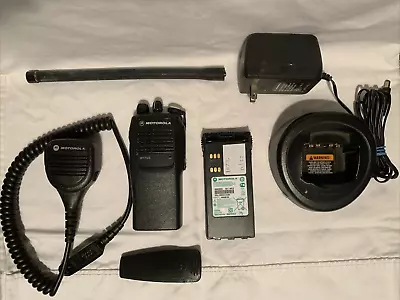$350 • Buy Motorola HT750 VHF Lowband 35-52 MHz Portable Radio Package Fire / EMS / Rescue