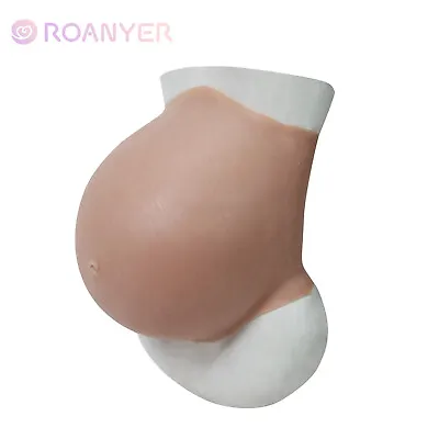 Roanyer Silicone Fake Pregnant Belly Bump 8-9 Month Actor Props For Cosplay • £169