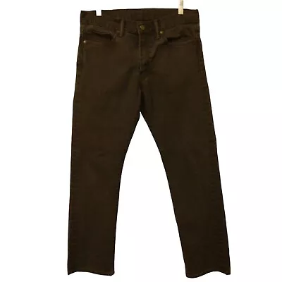 Levi's 513 Jeans Mens 32x30 Black Denim Slim Fit Straight Leg Stretch Strauss • $19.99