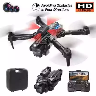4K HD Mini Drones For Beginners Foldable RC Quadcopter Toys Gifts With 3 Camera • $42.92